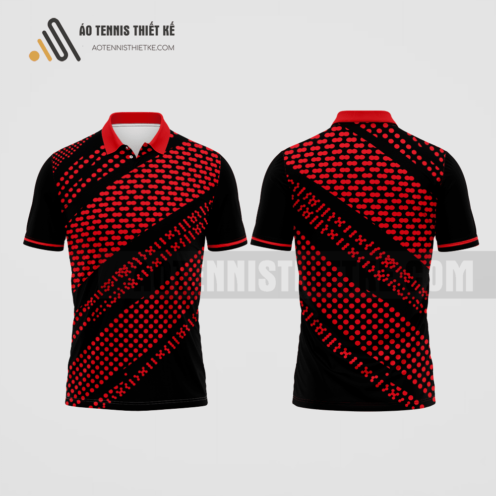 Mẫu áo tennis nam câu lạc bộ nhân văn màu đỏ thiết kế ATNTK169