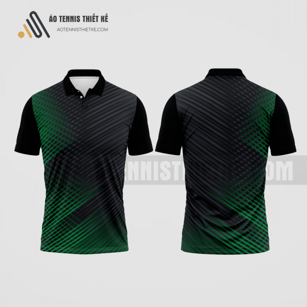 Mẫu áo thi đấu quần vợt câu lạc bộ Hàn Quốc học màu đen thiết kế ATNTK143