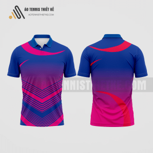 Mẫu áo thi đấu quần vợt câu lạc bộ Hậu Giang màu hồng thiết kế ATNTK54