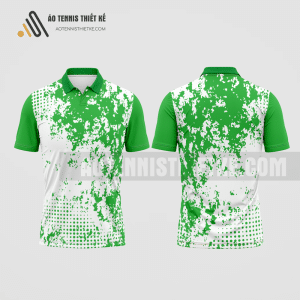 Mẫu áo thi đấu quần vợt câu lạc bộ Ngân hàng Quân Đội MB màu xanh lá thiết kế độc ATNTK248