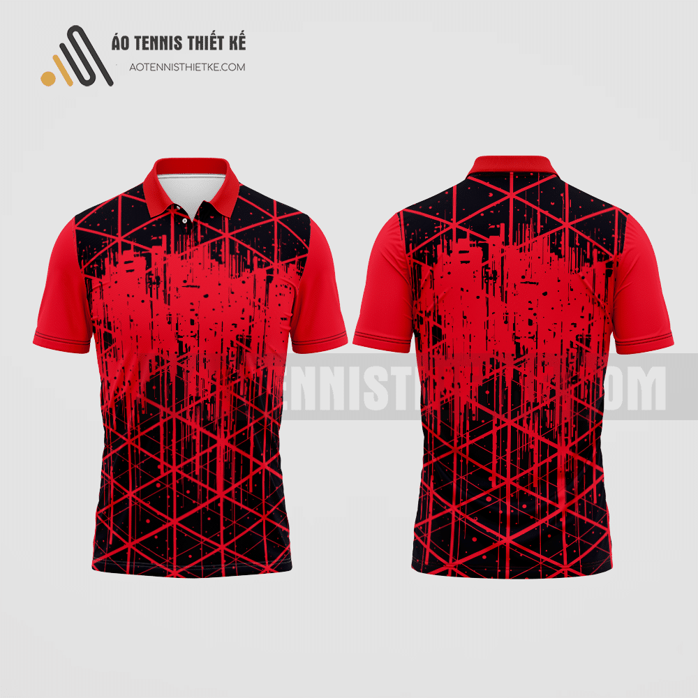 Mẫu áo thun tennis câu lạc bộ công nghệ thực phẩm màu đỏ thiết kế ATNTK91
