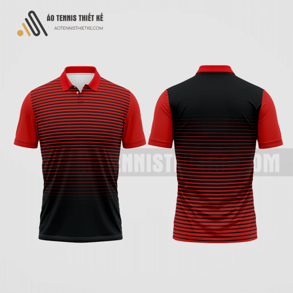 Mẫu áo thun tennis câu lạc bộ kinh doanh xuất bản phẩm màu đỏ thiết kế ATNTK180