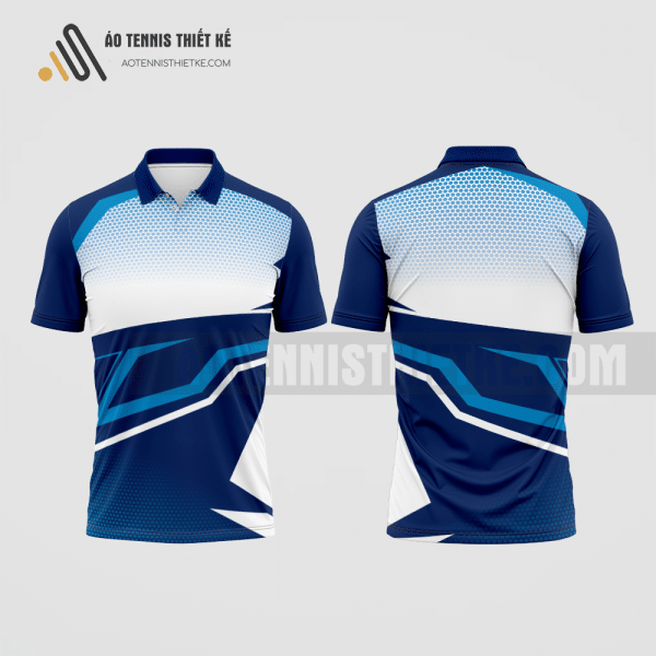 Mẫu đồng phục tennis câu lạc bộ thủy văn học màu xanh dương thiết kế ATNTK192
