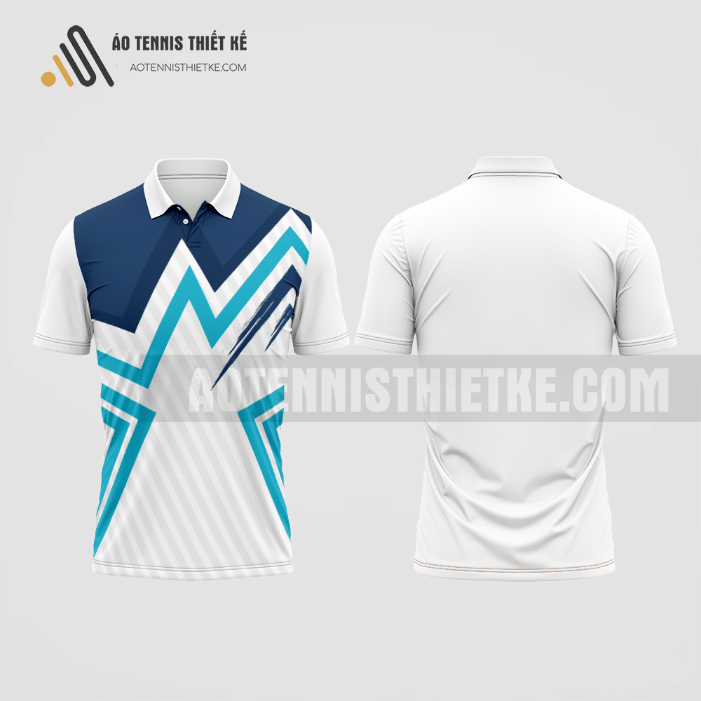 Mẫu quần áo đánh tennis câu lạc bộ Bạch Thông màu trắng thiết kế chính hãng ATNTK306