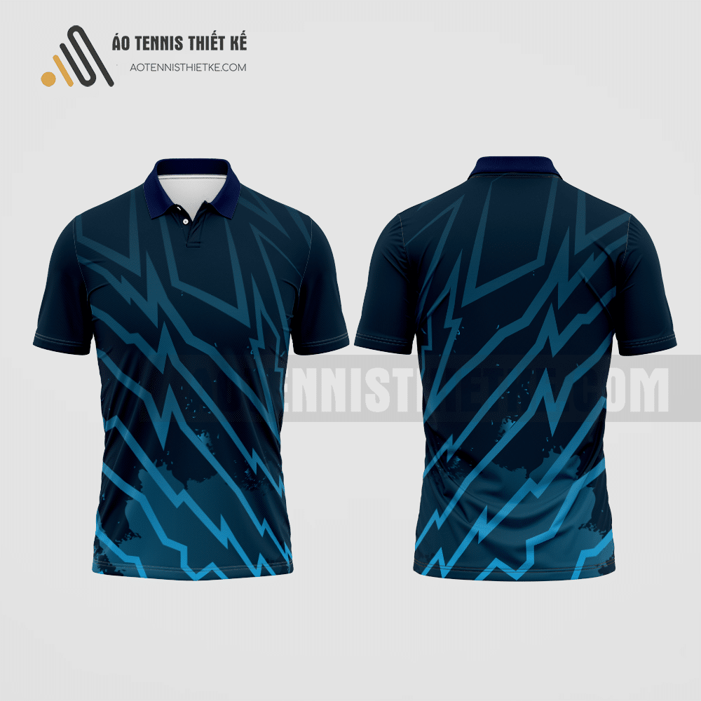 Mẫu quần áo đánh tennis câu lạc bộ Bình Chánh màu tím than thiết kế lạ ATNTK321