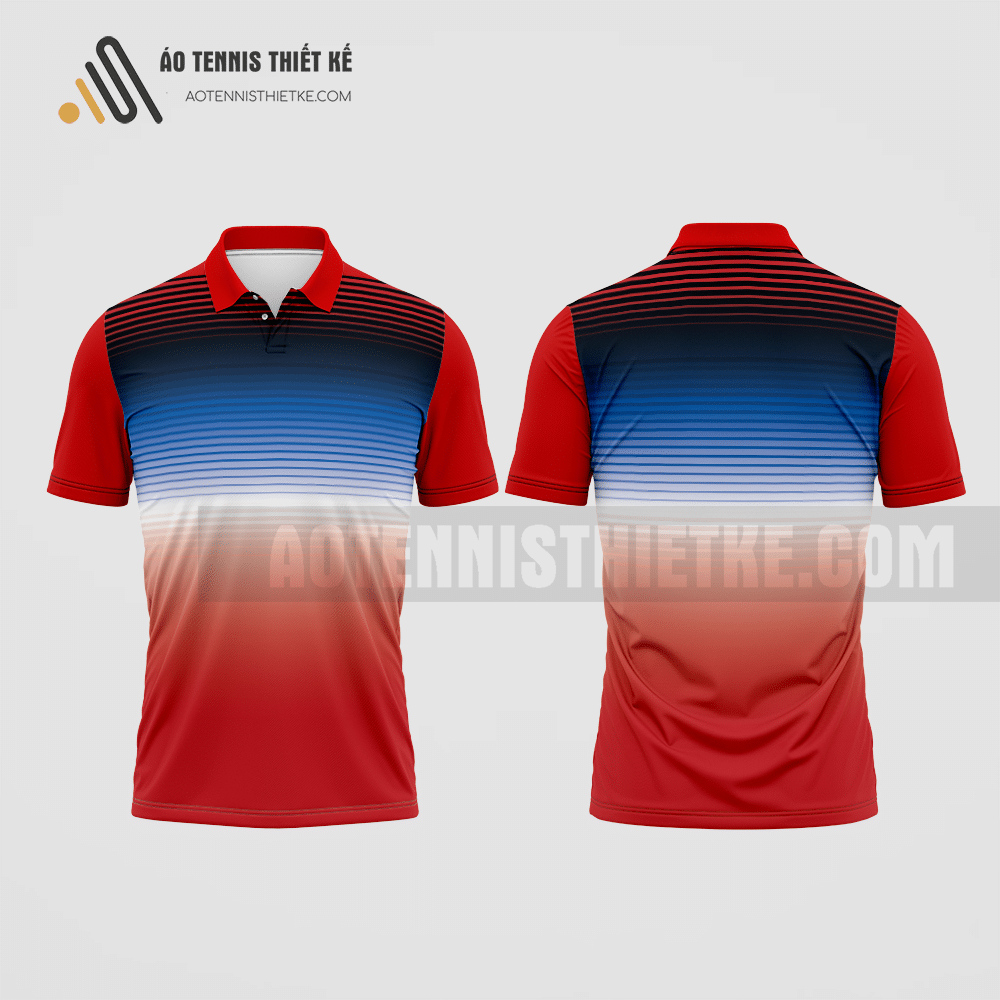 Mẫu quần áo tennis câu lạc bộ gốm màu đỏ thiết kế ATNTK155