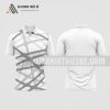 Mẫu áo chơi tennis câu lạc bộ Chợ Lách màu trắng thiết kế độc ATNTK392