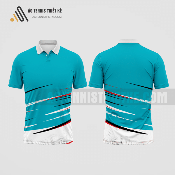 Mẫu áo chơi tennis câu lạc bộ Cư Jút màu xanh ngọc thiết kế cao cấp ATNTK407
