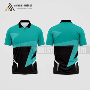 Mẫu áo chơi tennis câu lạc bộ Đông Hà màu xanh ngọc thiết kế độc ATNTK452
