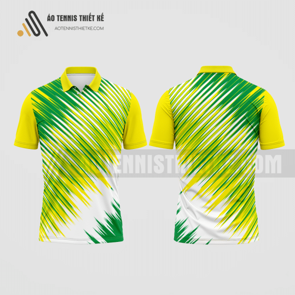 Mẫu áo chơi tennis câu lạc bộ Đông Vinh màu vàng thiết kế nữ ATNTK377