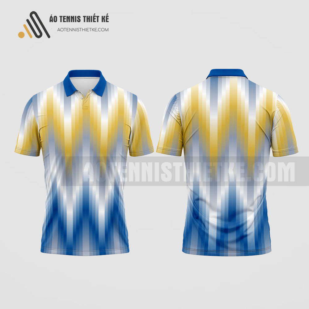Mẫu áo chơi tennis câu lạc bộ Đức Linh màu xanh dương thiết kế cao cấp ATNTK467