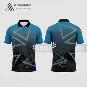 Mẫu áo đấu tennis câu lạc bộ Bình Minh màu đen thiết kế nam ATNTK328