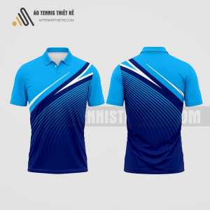 Mẫu áo đấu tennis câu lạc bộ Dầu Tiếng màu xanh da trời thiết kế uy tín ATNTK433