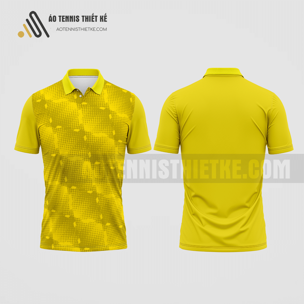 Mẫu áo đấu tennis câu lạc bộ Đồng Xuân màu vàng thiết kế đẹp ATNTK463