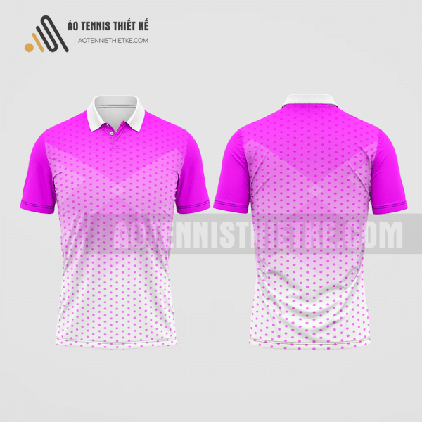 Mẫu áo đấu tennis câu lạc bộ Ea Kar màu hồng tự thiết kế ATNTK478