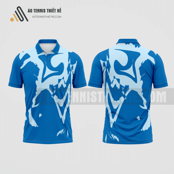Mẫu áo đấu tennis câu lạc bộ Gò Công Tây màu xanh biển thiết kế uy tín ATNTK493