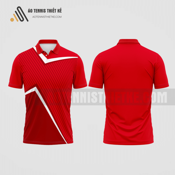 Mẫu áo giải tennis câu lạc bộ Đông Vinh màu đỏ thiết kế uy tín ATNTK385
