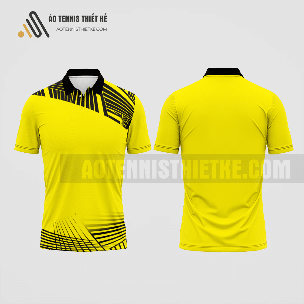 Mẫu áo giải tennis câu lạc bộ Duyên Hải màu vàng thiết kế đẹp ATNTK475