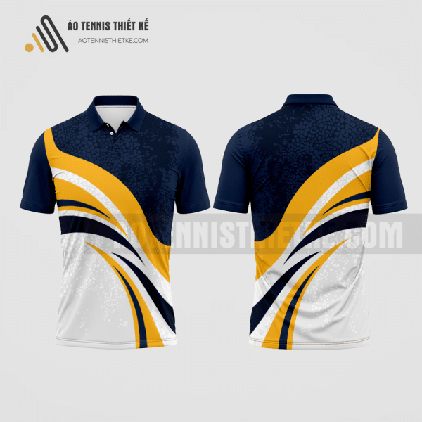Mẫu áo giải tennis câu lạc bộ Giồng Trôm màu vàng tự thiết kế ATNTK490