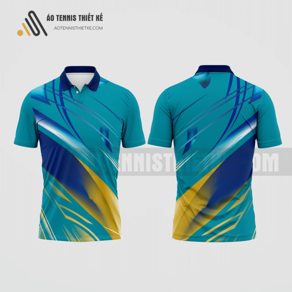 Mẫu áo polo tennis câu lạc bộ Cao Bằng màu xanh ngọc thiết kế tốt nhất ATNTK363