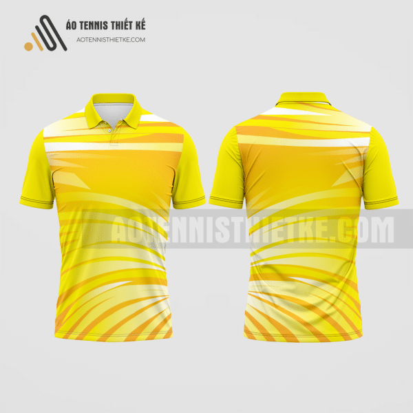 Mẫu áo polo tennis câu lạc bộ Điện Biên Đông màu vàng thiết kế chính hãng ATNTK438