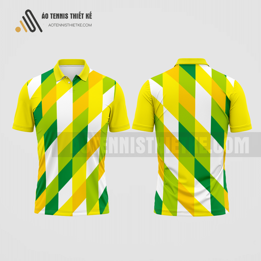 Mẫu áo polo tennis câu lạc bộ Đông Lĩnh màu vàng thiết kế chính hãng ATNTK378