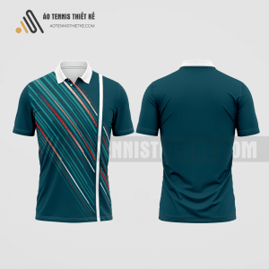 Mẫu áo polo tennis câu lạc bộ Đức Phổ màu xanh thiết kế chất lượng ATNTK468