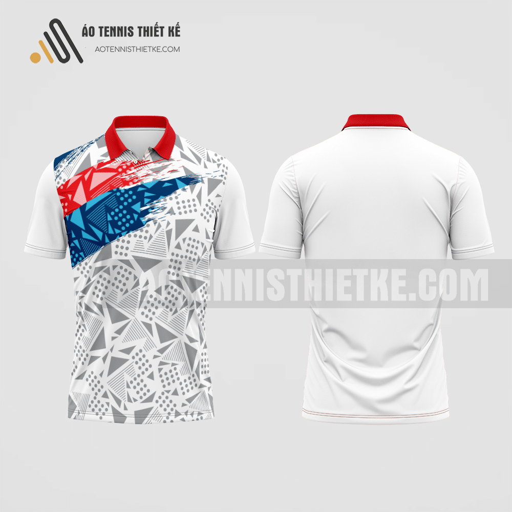 Mẫu áo quần vợt câu lạc bộ Cao Phong màu trắng thiết kế đẹp ATNTK367