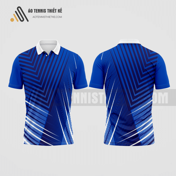 Mẫu áo tennis câu lạc bộ Cờ Đỏ màu xanh dương thiết kế nữ ATNTK401
