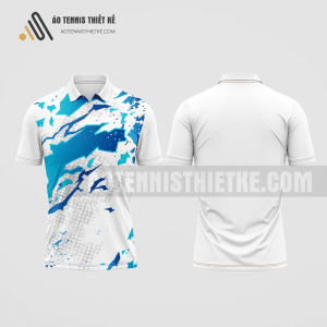 Mẫu áo tennis câu lạc bộ Đạ Tẻh màu trắng thiết kế độc ATNTK416
