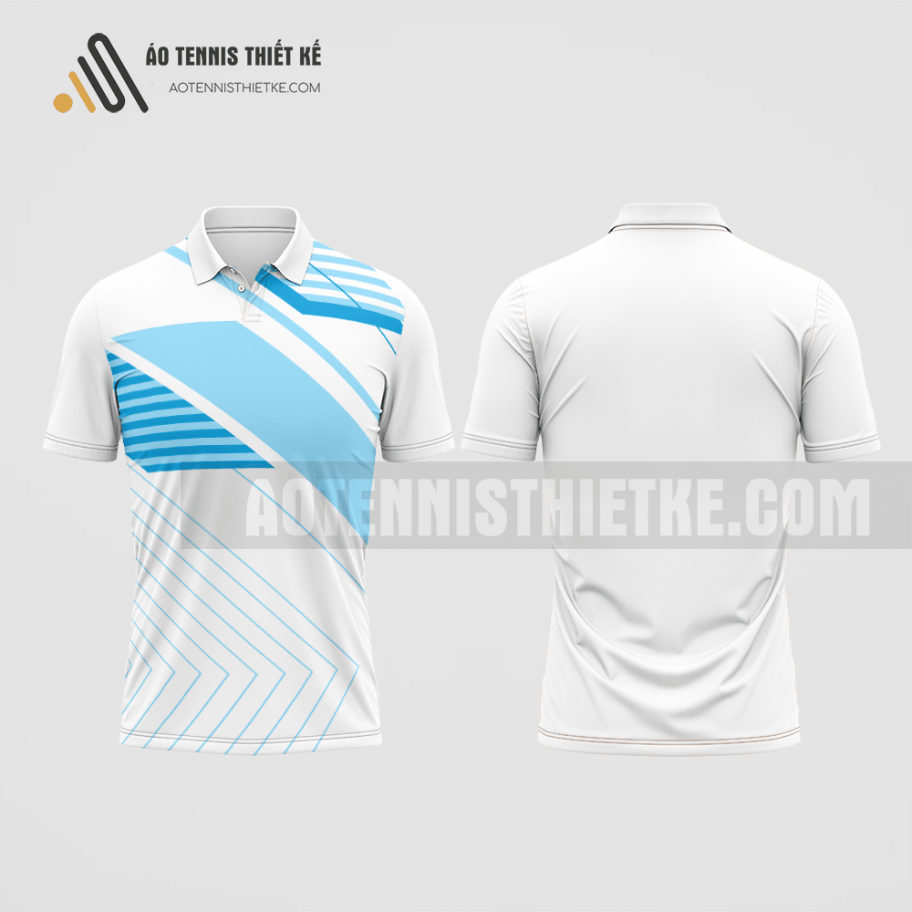Mẫu áo tennis câu lạc bộ Đông Quan màu trắng thiết kế giá rẻ ATNTK386