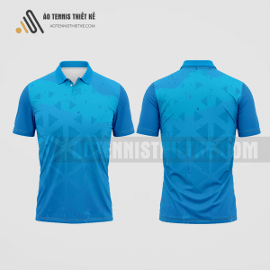 Mẫu áo tennis có cổ câu lạc bộ Cẩm Phả màu xanh da trời thiết kế chính hãng ATNTK354
