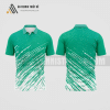 Mẫu áo tennis có cổ câu lạc bộ Cát Tiên màu xanh ngọc thiết kế lạ ATNTK369