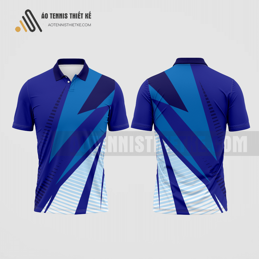 Mẫu áo tennis nam câu lạc bộ Cao Lãnh màu tím than thiết kế nam ATNTK364