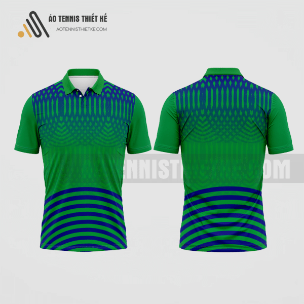 Mẫu áo tennis nam câu lạc bộ Điện Biên Phủ màu xanh lá thiết kế đẹp ATNTK439
