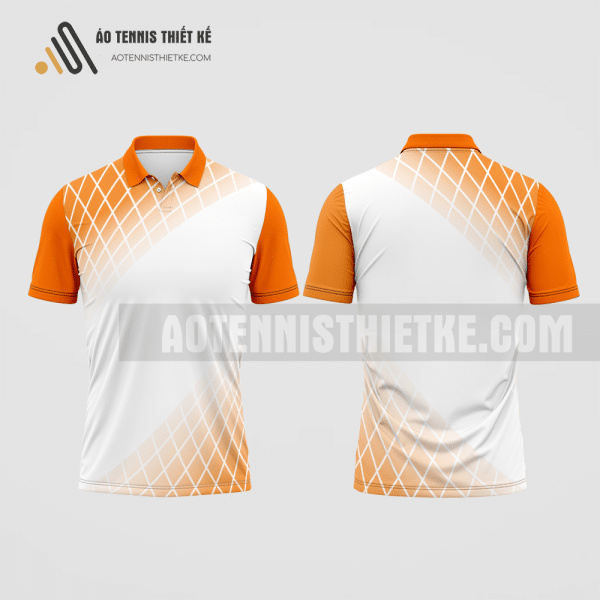 Mẫu áo tennis nam câu lạc bộ Giá Rai màu cam thiết kế nam ATNTK484