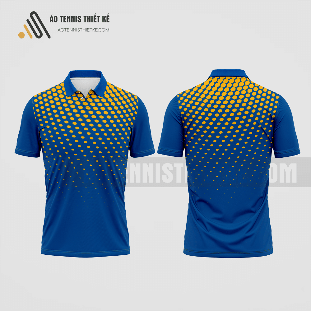 Mẫu áo thi đấu quần vợt câu lạc bộ Đầm Dơi màu xanh dương thiết kế độc ATNTK428