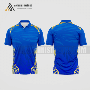 Mẫu áo thi đấu quần vợt câu lạc bộ Duy Tiên màu xanh biển thiết kế nữ ATNTK473