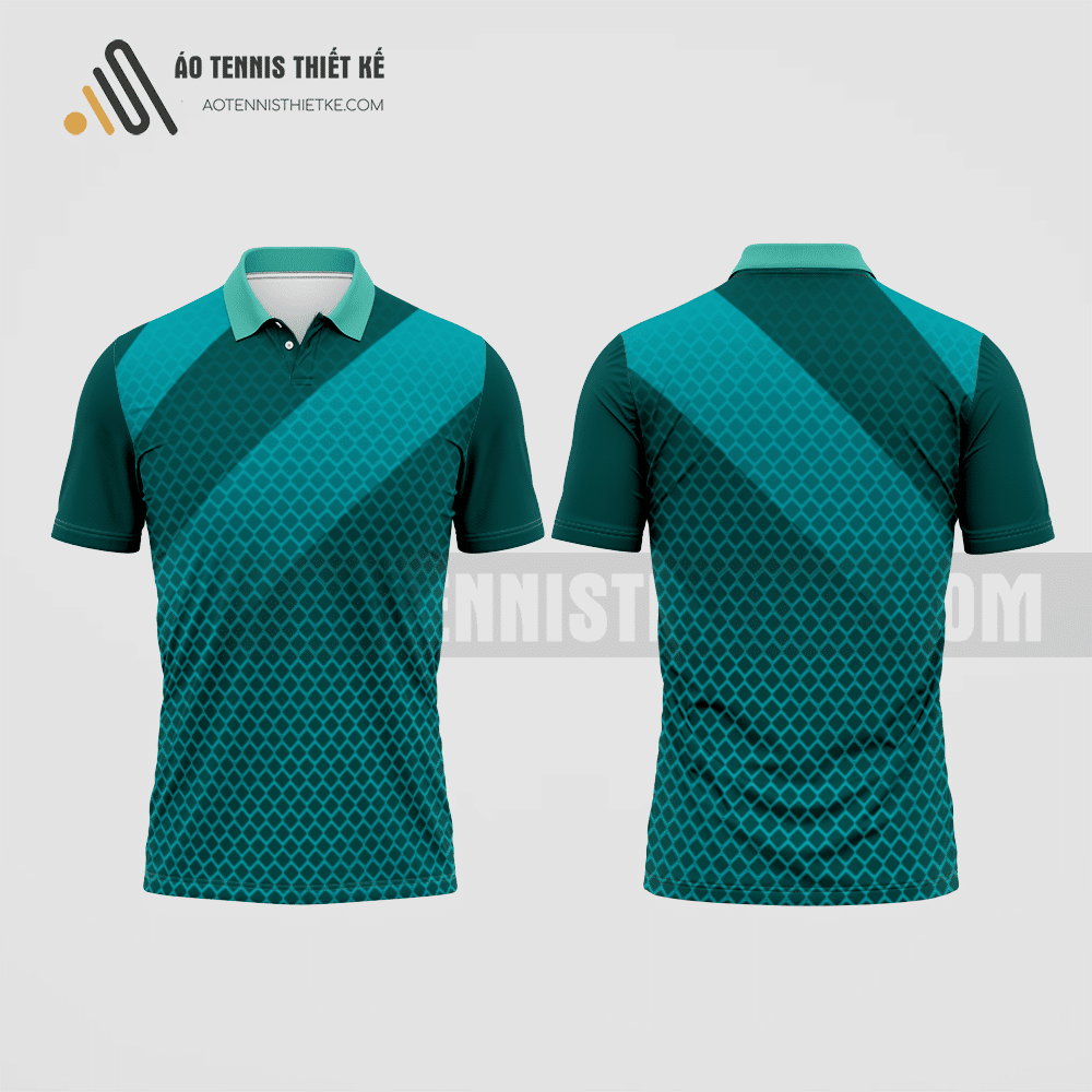 Mẫu áo thun tennis câu lạc bộ Di Linh màu xanh ngọc thiết kế tốt nhất ATNTK435
