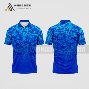 Mẫu áo thun tennis câu lạc bộ Gia Bình màu xanh biển thiết kế chất lượng ATNTK480