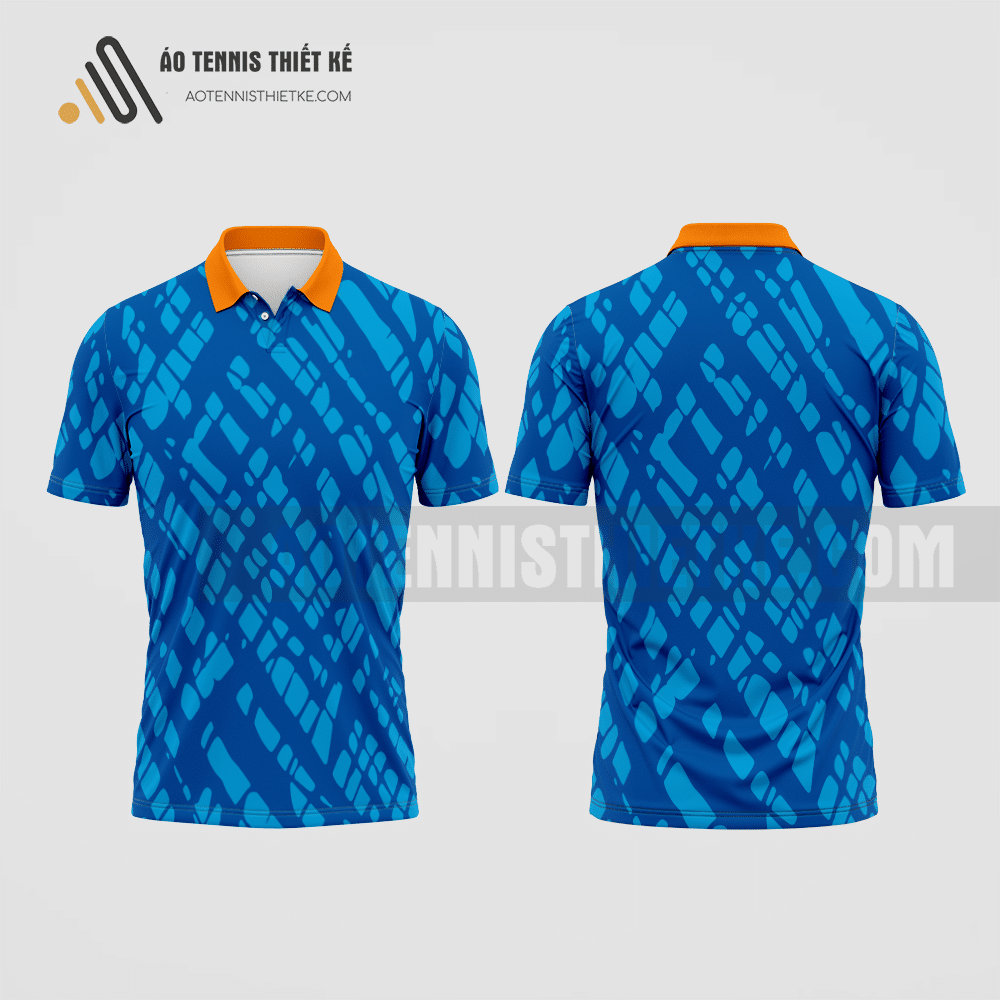 Mẫu áo thun tennis câu lạc bộ Gò Quao màu xanh dương thiết kế tốt nhất ATNTK495