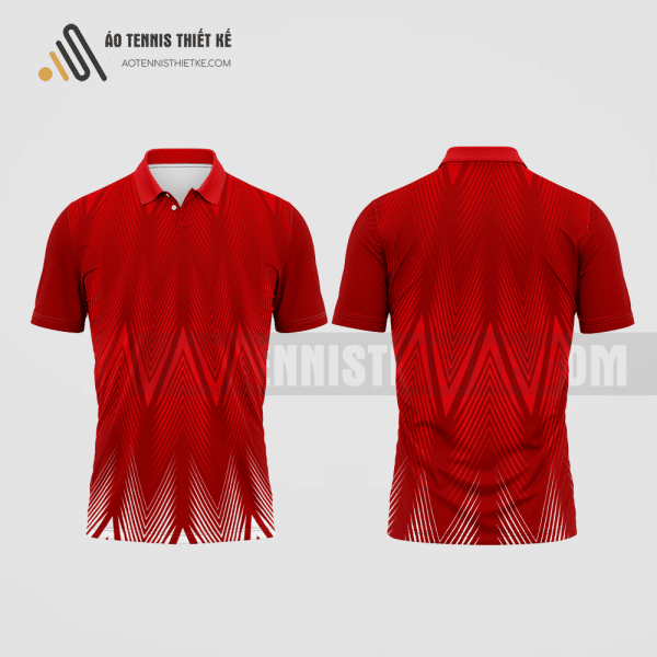 Mẫu đồng phục tennis câu lạc bộ Cà Mau màu đỏ thiết kế chính hãng ATNTK342