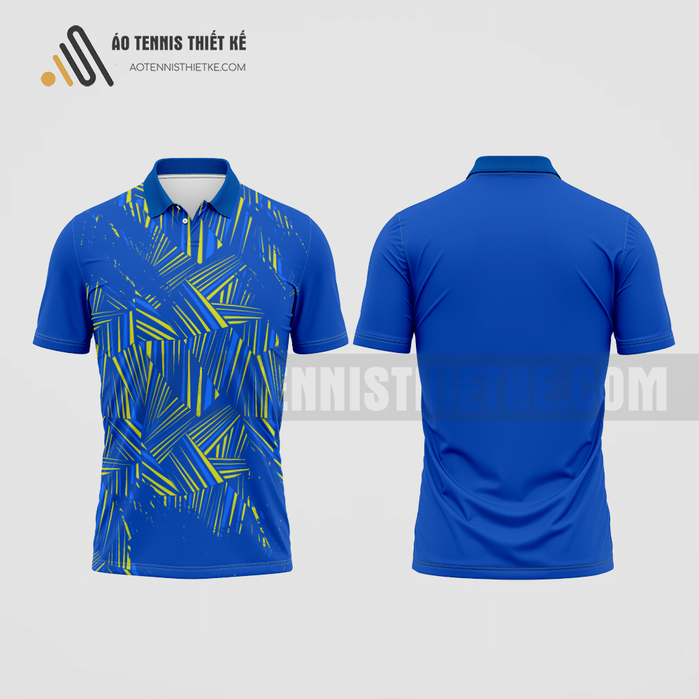 Mẫu đồng phục tennis câu lạc bộ Đức Huệ màu xanh dương tự thiết kế ATNTK466