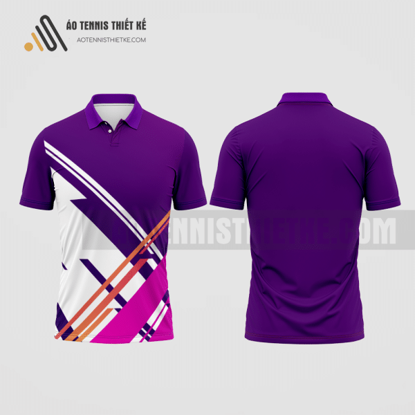 Mẫu đồng phục tennis câu lạc bộ Gia Lâm màu tím thiết kế uy tín ATNTK481
