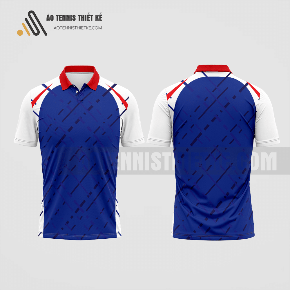 Mẫu quần áo đánh tennis câu lạc bộ Cao Lộc màu xanh dương thiết kế chính hãng ATNTK366