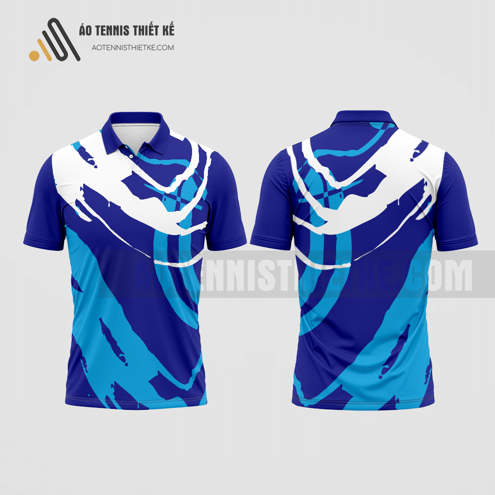 Mẫu quần áo đánh tennis câu lạc bộ Giang Thành màu xanh biển thiết kế chính hãng ATNTK486