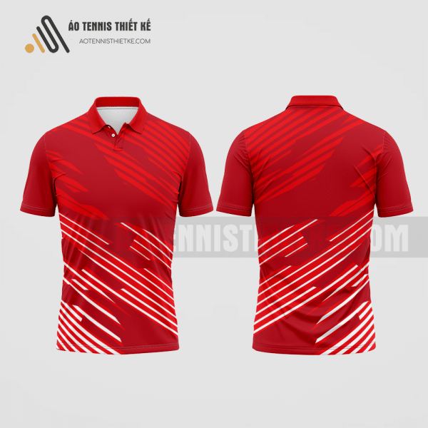 Mẫu quần áo tennis câu lạc bộ Cao Lãnh màu đỏ thiết kế nữ ATNTK365