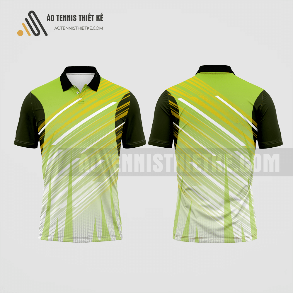 Mẫu quần áo tennis câu lạc bộ Diễn Châu màu xanh chuối thiết kế độc ATNTK440