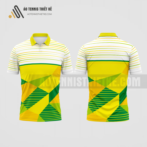 Mẫu quần áo tennis câu lạc bộ Đông Hoàng màu vàng thiết kế độc ATNTK380