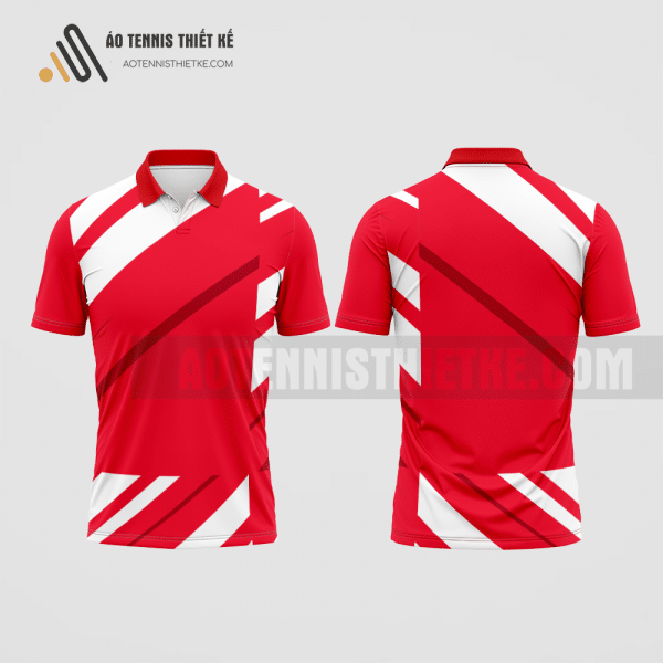 Mẫu trang phục thi đấu tennis câu lạc bộ Cai Lậy màu đỏ thiết kế độc ATNTK344